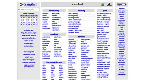 Craigslist com cleveland - craigslist provides local classifieds and forums for jobs, housing, for sale, services, local community, and events.